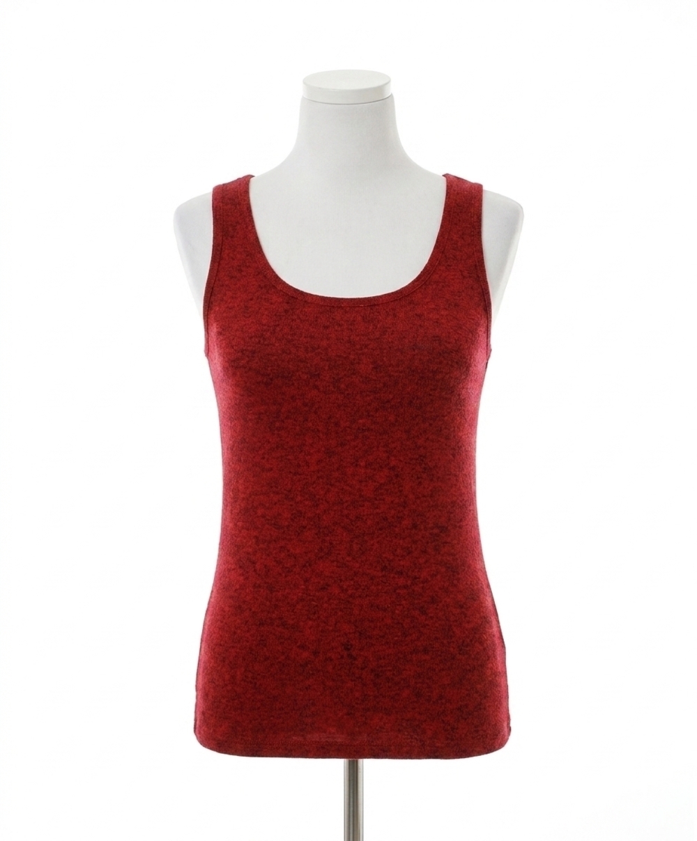NEW FRENCH KYSS solid tank top in wine